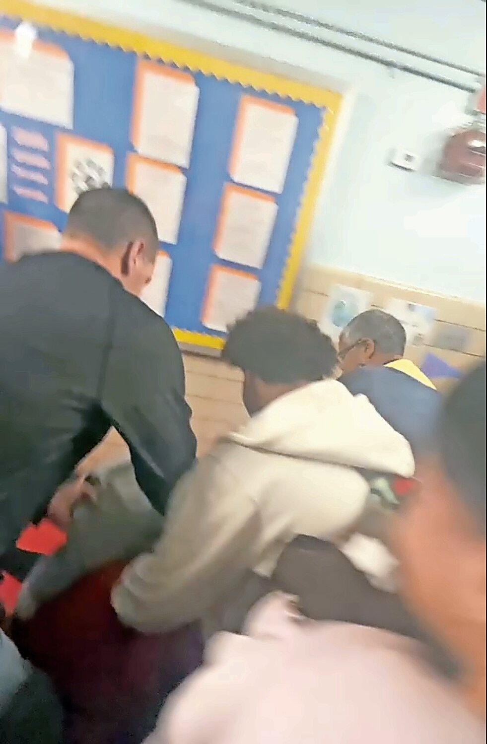 Two girls fight in the hallway at Riverdale / Kingsbridge Academy last school year. Video of the fight was taken by other students.