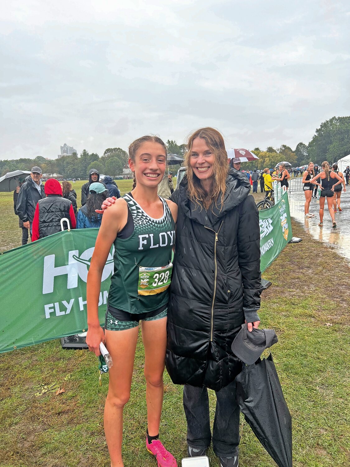 Zariel Macchia of William Floyd High School emerged victorious in the Girls Eastern States Championship. After the race, Macchia was joined by 1981 winner Christine Curtin, who was also inducted into the Van Cortlandt Park Cross Country Hall of Fame at the meet.