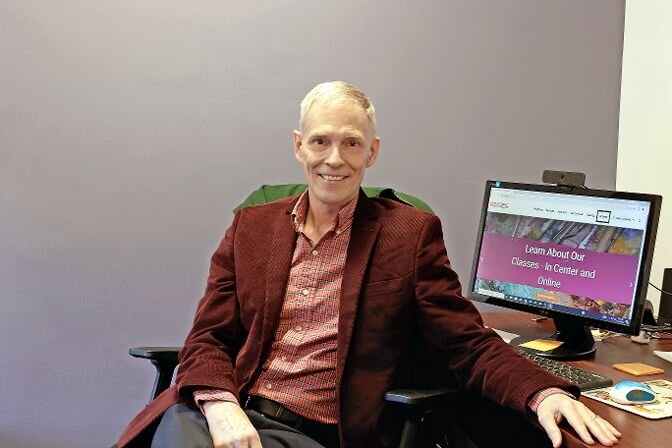 Floyd Rumohr, shown in his office, is the interim executive director of Riverdale Senior Services, replacing the now retired Julie Dalton. His charge is to assess the entire organization to make it stronger and more viable.