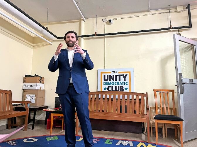 Lewis Kaminski, an attorney and club member, did not receive an endorsement from the Unity Democratic Club during their Thursday endorsement meeting. Kaminski, a former policy analyst with Congressman Eliot Engel, is challenging incumbent Jeffrey Dinowitz for New York State Assembly District 81. He also ran against Jeffrey Klein in the primary in 2018, but suspended his challenge.