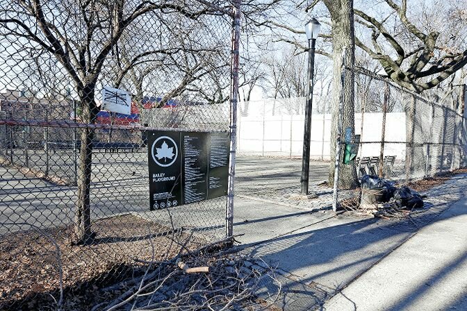 Bailey Playground in Kingsbridge was the site where a woman was allegedly mugged and forcibly touched by a group of four teens, who were arrested by officers from the 50th Precinct on Jan. 28.