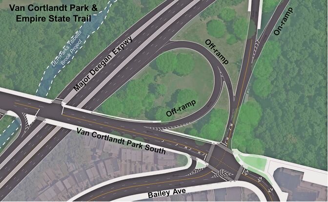 The city’s department of transportation revised its plans for the intersection at Van Cortlandt Park South and Bailey Avenue after negative community feedback.