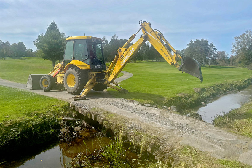 Construction work has begun on one of two old bridges at Rome Country Club that will be replaced as part of a $100,000 capital project at the popular facility. All work is expected to be complete and ready for the start of the 2023 season, according to club officials.