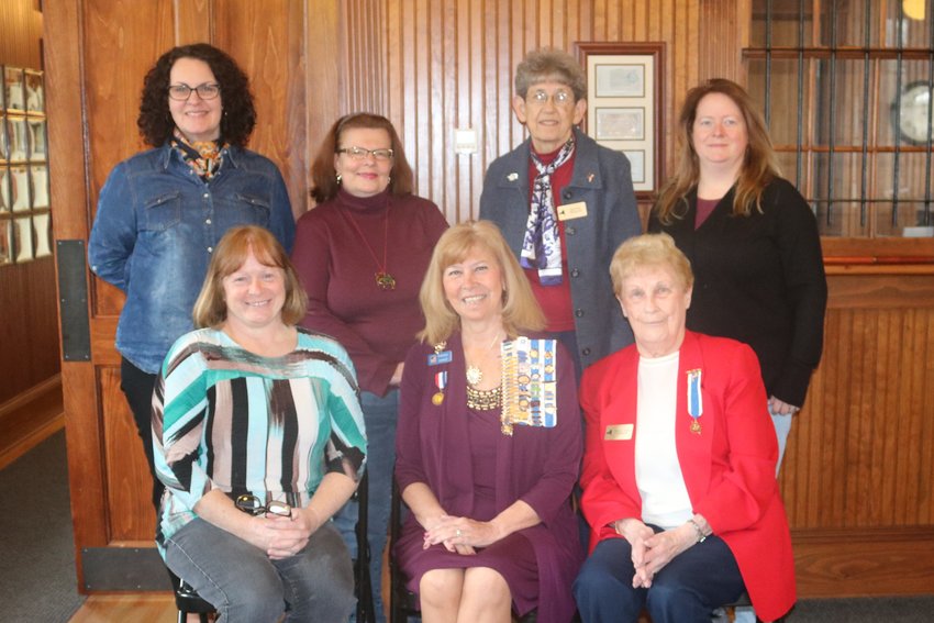 The Holland Patent Chapter of the Daughters of the American Revolution recently elected new officers for the 2022-25 term. From left, front row: In front: Leona Cookinham, registrar; Barbara Granato, regent; Beverly Seifried, librarian/past regent; back row: Denise Savoy, vice regent; Claire Murad, corresponding secretary; Nora Foley, chaplain; and Anne Stacy, recording secretary.