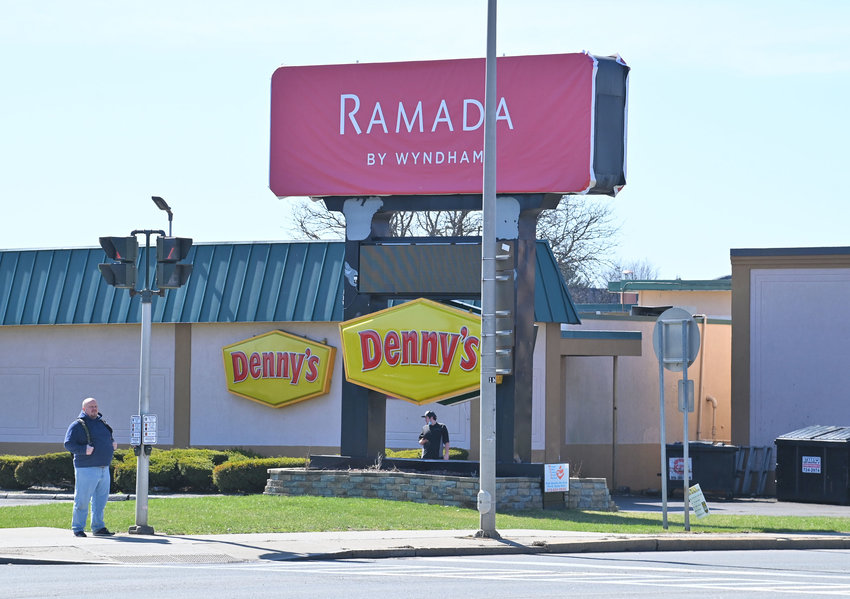 MAKING THE TRANSITION &mdash; The former Days Inn at the corner of South James Street and Erie Boulevard West in Rome, with Denny&rsquo;s Restaurant attached, was purchased by Ramada by Wyndham on March 15. Officials said the hotel is in about a six-month transitioning period and if there are any plans for renovations, it will be announced at a later time.