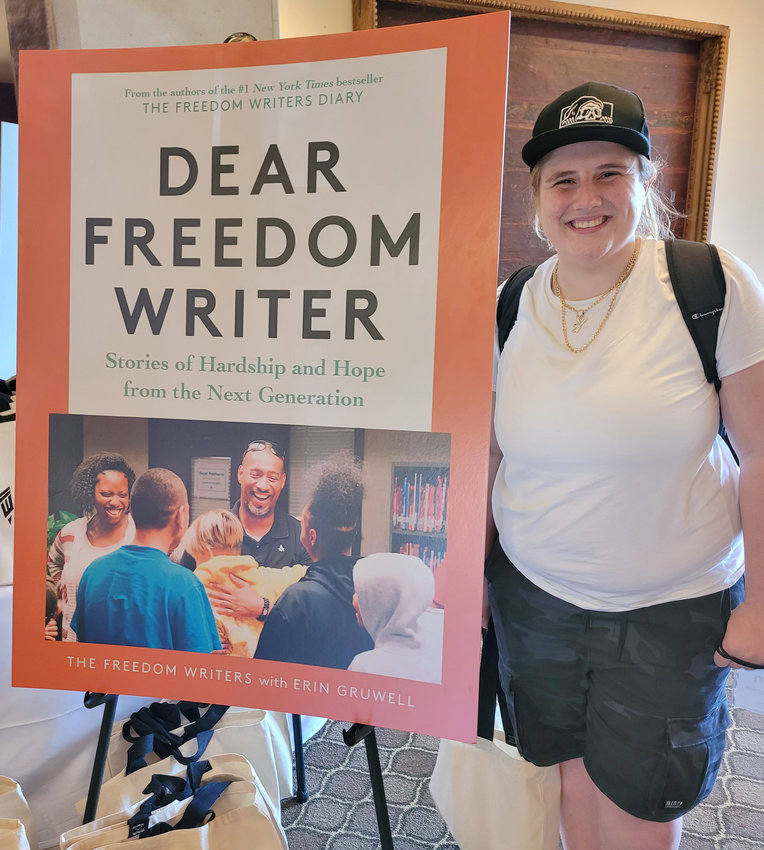 Sauquoit Valley High School junior Jadyn Land was chosen to share her story about bullying and thoughts of self-harm in the new book, &ldquo;Dear Freedom Writer: Stories of Hardship and Hope from the Next Generation,&rdquo; published by The Freedom Writers Foundation. A special event will be hosted for Land on June 4 at Sauquoit Valley Middle School where she will sign copies of the book.