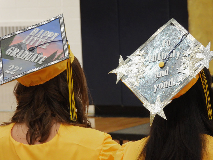 Utica's Notre Dame&nbsp;Junior/Senior High&nbsp;School Class of 2022 ushered in the next chapter of their lives at the annual commencement on Friday, June 10, 2022. Students adorn their caps for graduation.