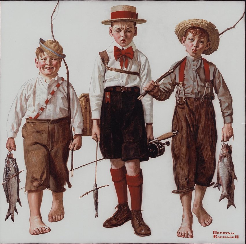 &ldquo;The Catch&rdquo; by NormaN Rockwell