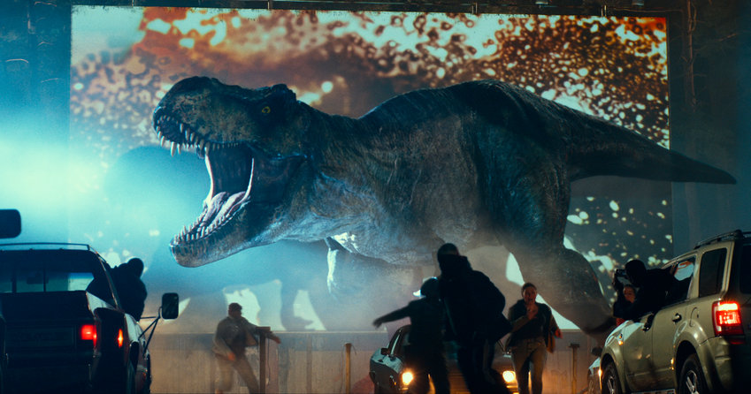 This image released by Universal Pictures shows  a scene from &quot;Jurassic World Dominion.&quot;