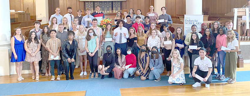 Dozens of students received awards and scholarships at a recent Utica Dollars for Scholars ceremony.