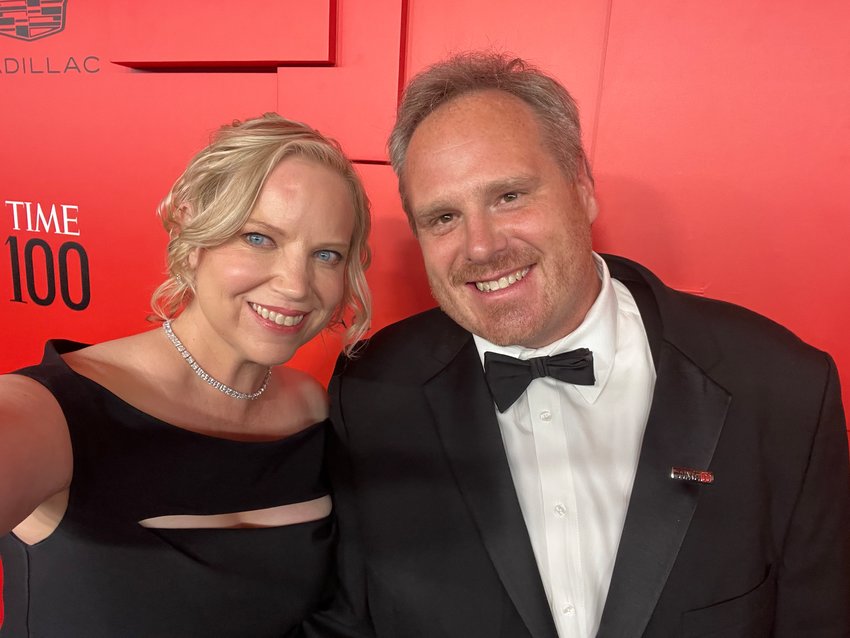 Michael Schatz attends the TIME 100 gala with his wife Kelly Moffat.