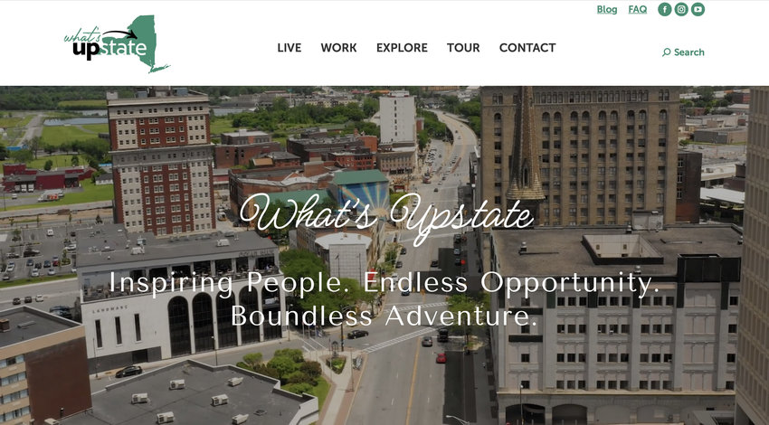 The homepage of the What&rsquo;s Upstate website at whatsupstateny.com