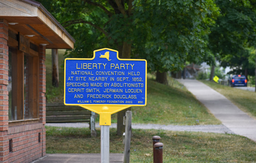 A historical marker was recently mounted in Canastota to designate a Liberty Party national convention held in the area in 1852. According to Canastota Village Historian David Sadler, this has been the only presidential convention ever held in Madison County.