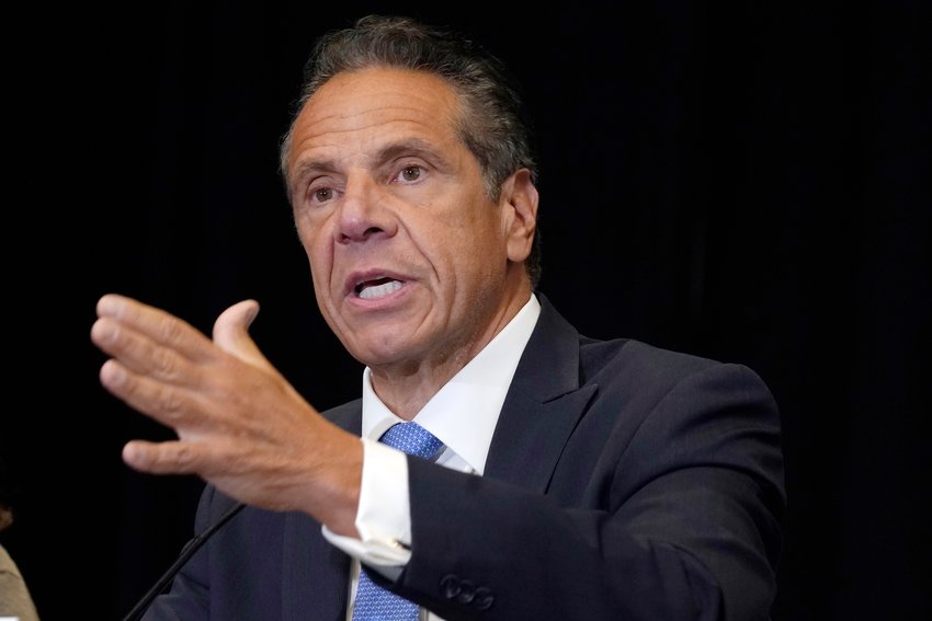 Former New York Gov. Andrew Cuomo sued Attorney General Letitia James on Thursday arguing that James violated state law by denying him public assistance for his defense in a sexual harassment claim.