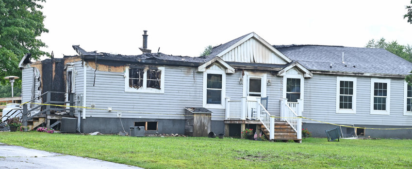 A Tuesday morning fire destroyed a home at 9503 Taberg-Florence Road in Annsville.