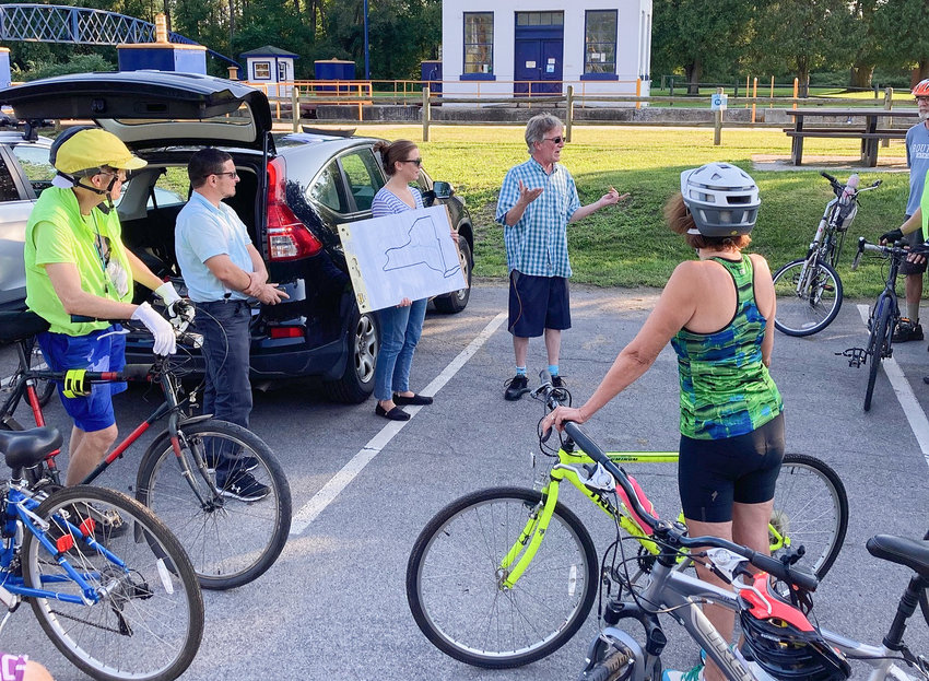 Pictured is the Oneida County History Center&rsquo;s Tuesdays on the  Towpath 2021 ride. This year&rsquo;s ride will take place  Tuesday, Sept. 6.