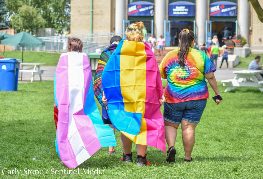 As Friday, August 26 is Pride Day at the NYS Fair, these attendants are flashing the colors of pride in support of the LGBTQ+ community.