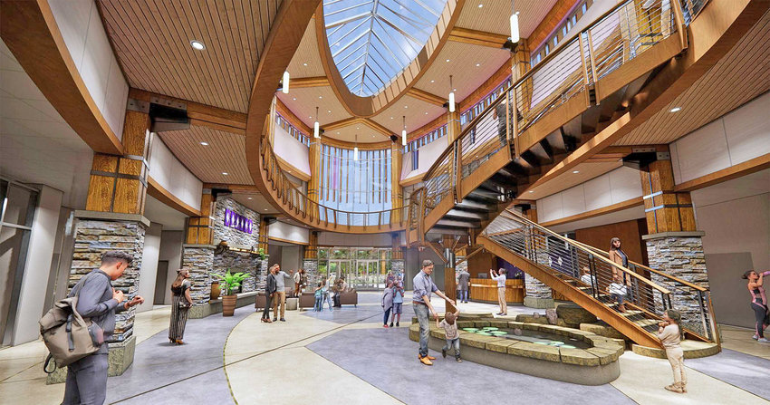 This is what the new Oneida Indian Nation community and cultural center may look like when finished, according to an artist&rsquo;s rendering released by nation officials on Tuesday.