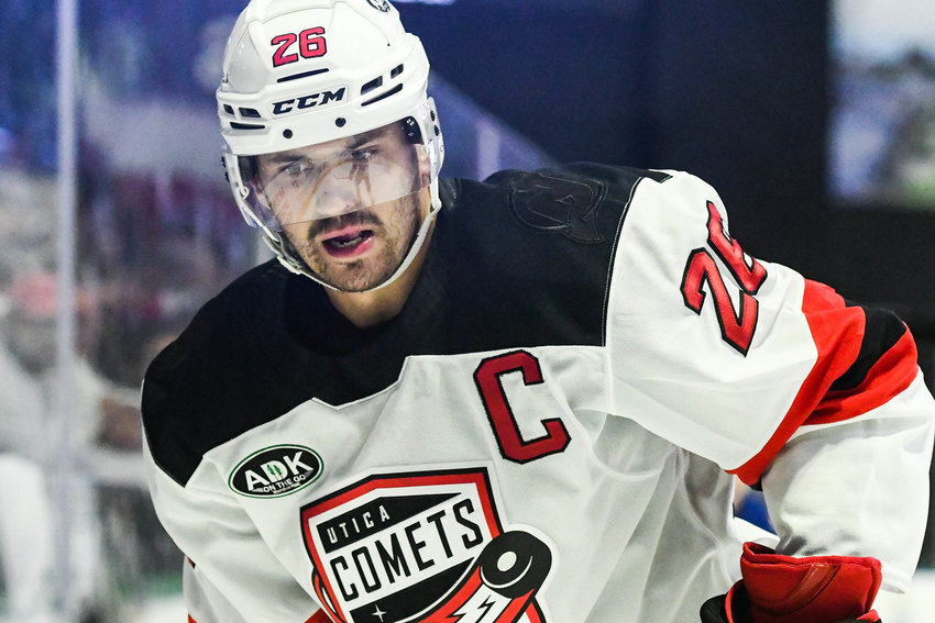 Ryan Schmelzer was the Utica Comets captain during the team&rsquo;s first season as the American Hockey League affiliate of the New Jersey Devils. Schmelzer signed a two-year extension to remain with the team during the offseason.