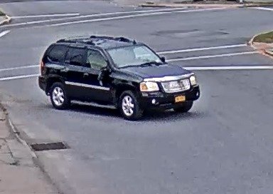 Anyone who recognizes this black-colored GMC Envoy is asked to call Oneida Police at 315-363-2323 after it was involved in a hit and run crash in Oneida Tuesday morning.