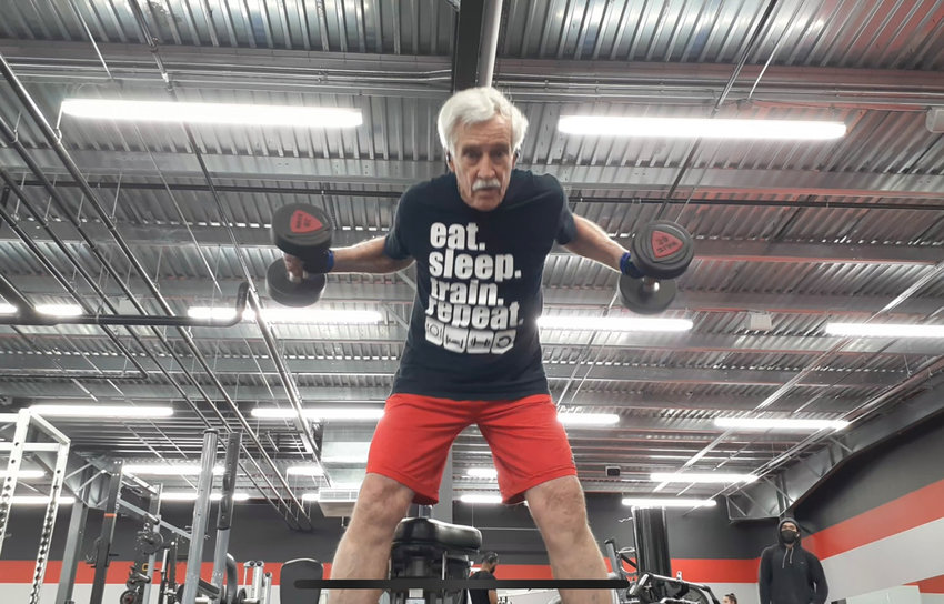 Grandmaster Clifford Crandall challenges himself with free weights, which work your balance and overall body, as well as the specific muscle group you&rsquo;re working to improve.
