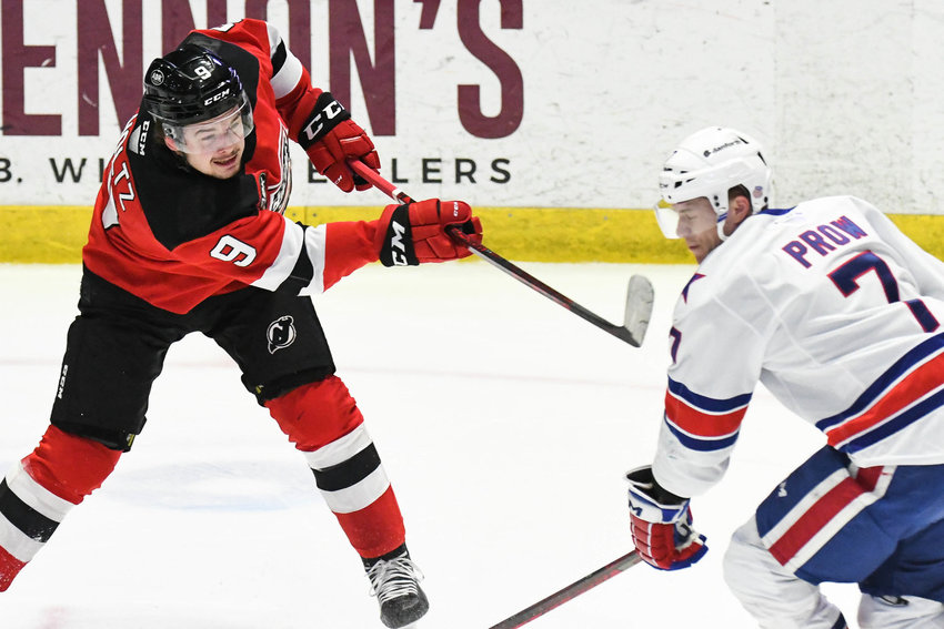 Alexander Holtz, the skilled young forward who had a standout rookie season with the Utica Comets, has made the New Jersey Devils' opening roster for the 2022-23 season.
