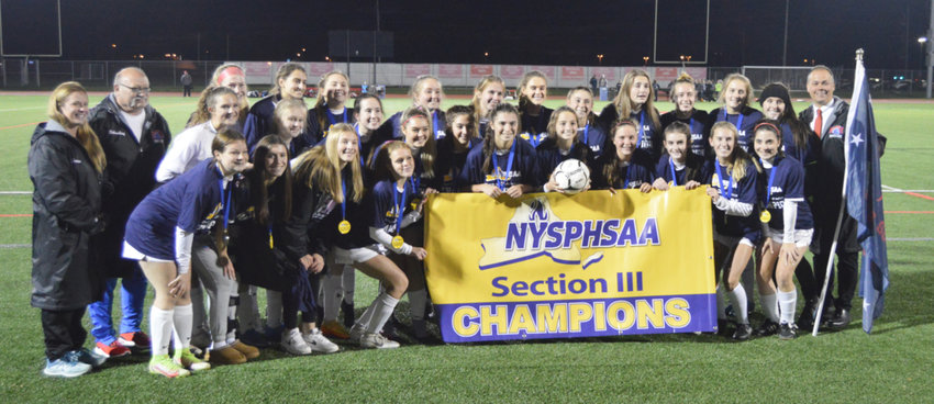 The New Hartford girls soccer team claimed a second Section III Class A title in a row on Friday in Cortland. The team has a 56-game undefeated streak.