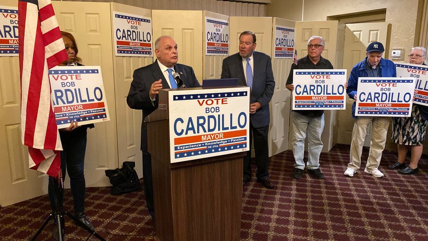 Robert Cardillo announced his candidacy for Utica mayor on Thursday, Nov. 10 at Daniele's at Valley View, 620 Memorial Parkway.