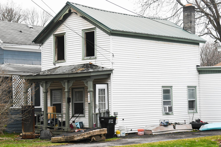 Three residents have been displaced after a bedroom fire at this home on Elm Street in Ilion in Herkimer County Tuesday morning, according to the Ilion Fire Department.