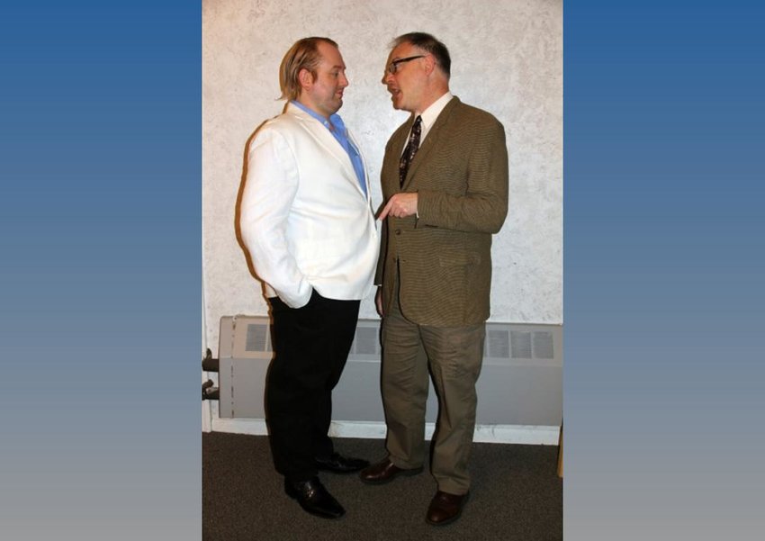 Starring in Rome Community Theater&rsquo;s Laughter on the 23rd floor are Tim Huey as Milt, and Tom Capozzella as Val.