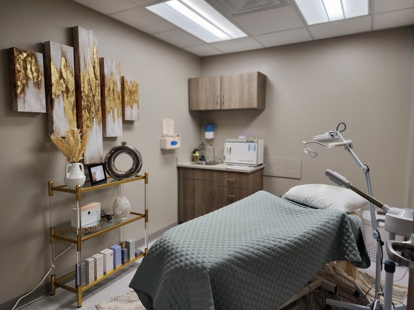 A room at the new Elite Medical Spa &amp;amp; Wellness Institute in the 117 Business Park building is shown. The full-service medical spa and infusion center will operate from 8 a.m. to 5 p.m. Monday through Friday under the direction of Slocum-Dickson&rsquo;s plastic surgeon Dr. Stephan Barrientos.