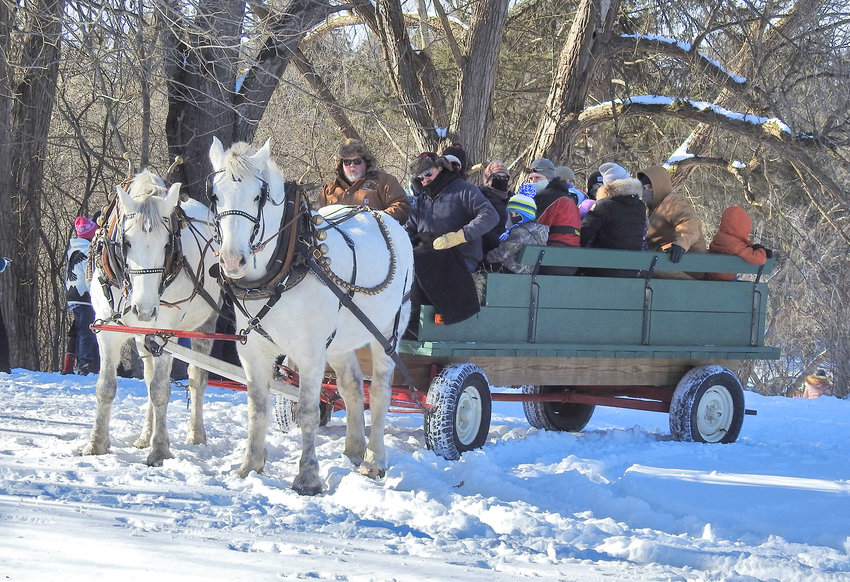 Those who attend the 45th annual Winter Living Celebration Saturday will have the opportunity to relax on a horse-drawn wagon ride around Rogers Center&rsquo;s property, admiring all it has to offer.