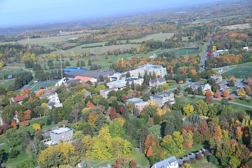 Hamilton College is pictured in this October 2022 Daily Sentinel aerial photograph.