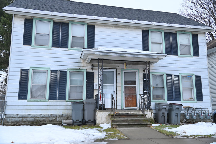 The parcel at 114 1/2 River St. in Rome is shown on Monday, Feb. 6.  Last week, the city&rsquo;s Zoning Board of Appeals rejected a request for a pair of variances to convert the structure from a two-unit dwelling to a three-unit dwelling.