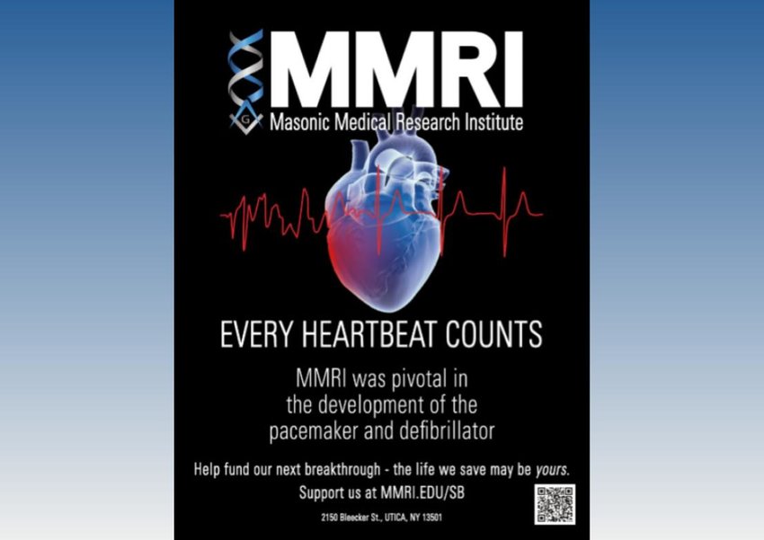 The Masonic Medical Research Institute&rsquo;s ad featured in the official Super Bowl LVII program that will be handed out to in-person attendees.