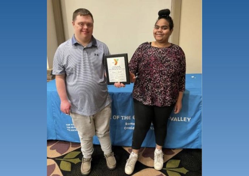 Kyle Gay and Tatianna Pearsall, both participants of Arc Herkimer&rsquo;s STEPS program, have received the Volunteer of the Year award from the YMCA of the Greater Tri-Valley.