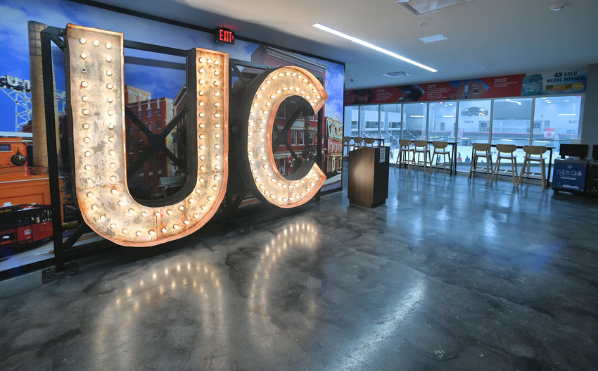 Interior of Utica Club sign at the Nexus Center on Feb. 1.