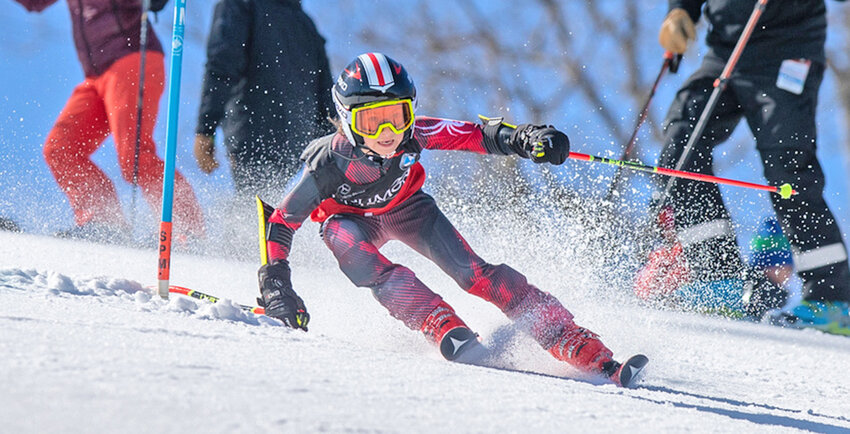 Nicko Stemkoski, representing Woods Valley, competed in the U10 boys New York State Kandahar Ski Championships on March 25 and 26 at Holimont Ski Club in Ellicottville.