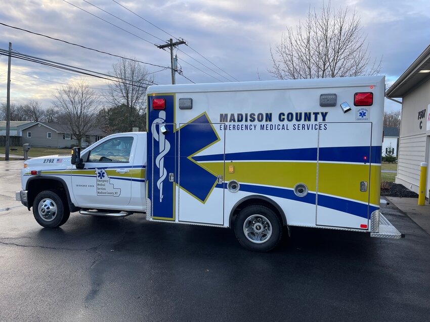 One of the Madison County ambulances now in service.