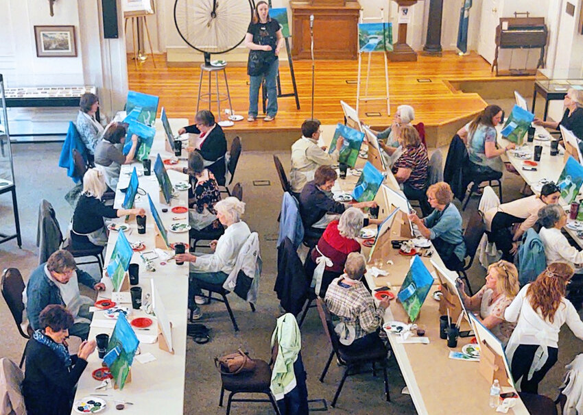 Scenic views of the Erie Canal will be created at a Historical Sip and Paint from 1-3 p.m. May 13 at the Oneida County History Center in Utica.