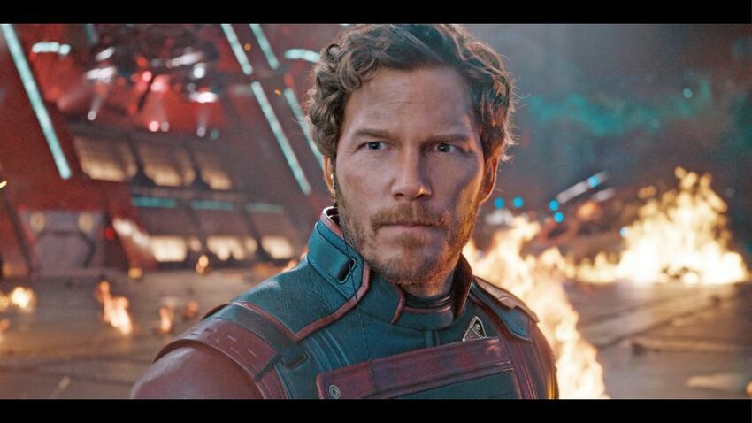 Chris Pratt in a scene from &quot;Guardians of the Galaxy Vol. 3.&quot;