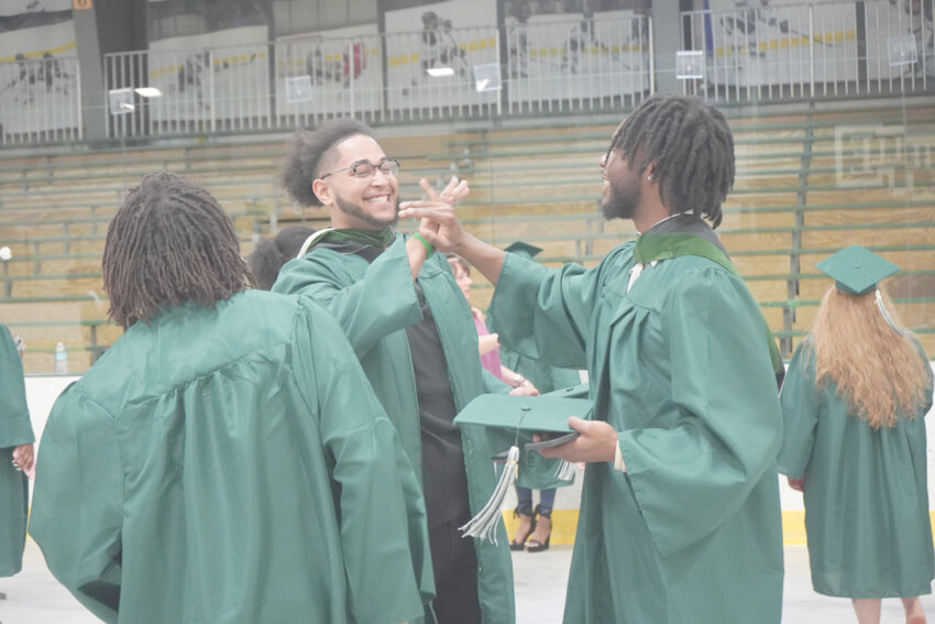 Soon-to-be graduates celebrate Saturday, May 13 at SUNY Morrisville.