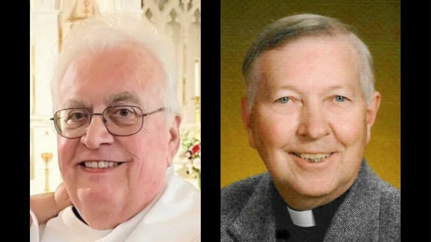 From left are: Deacon James Chappell and Rev. Richard Kapral.