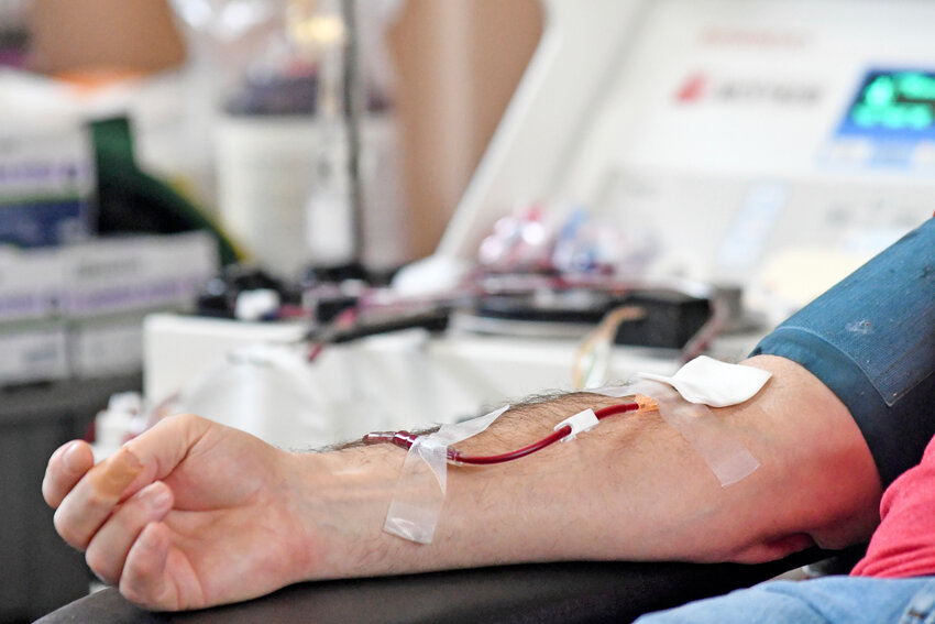 A person donates blood to the American Red Cross in this AP file photo. The Red Cross says donors of all types are needed, especially type O donors.