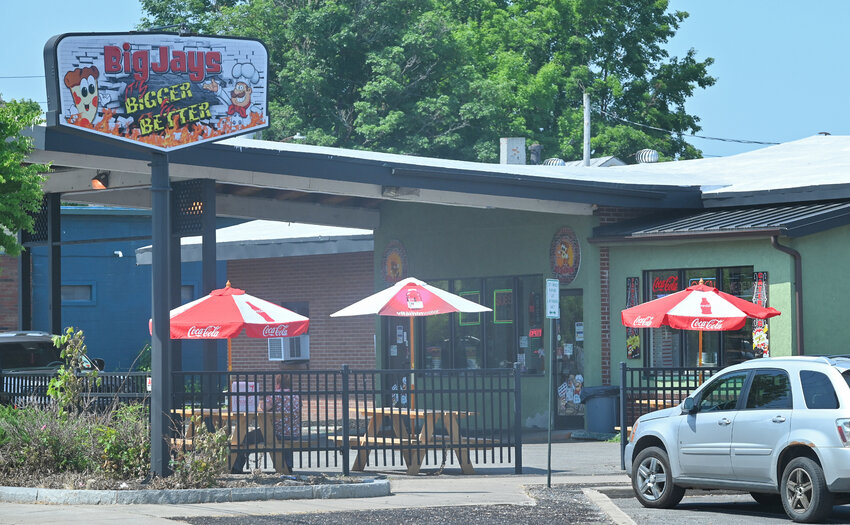 The exterior of Big Jays Pizzeria, at 421 N. James St., is shown on Thursday, June 1. The restaurant will host a visit from the America&rsquo;s Best Restaurants roadshow van on Monday, June 5, from 2 to 5 p.m.