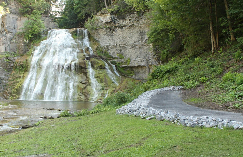 Delphi Falls County Park in Madison County is closed due to construction of Phase 1 improvements to the site. It is expected to reopen later this month.