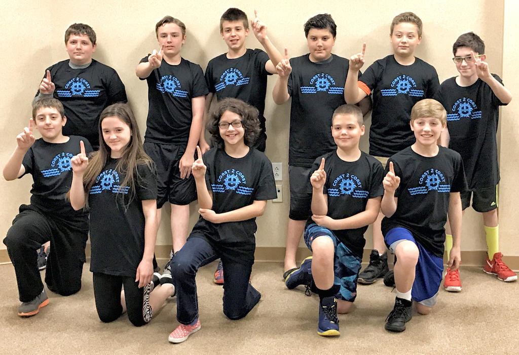 IT ALL ADDS UP — This team of sixth graders from Staley Upper Elementary School took top honors in two categories in its division in the 2017 Department of Defense Math Games Tuesday at the Griffiss Institute.
 (Photo submitted)