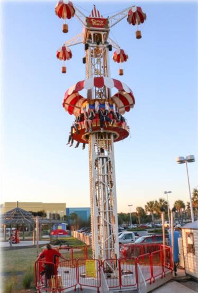 NEW RIDE — One of four new rides scheduled to be added to the Sylvan Beach Amusement Park is shown in a prior location in this photo courtesy of Douglas Waterbury, owner of Empire Attractions, which operates the amusement park.
 (Photo submitted)