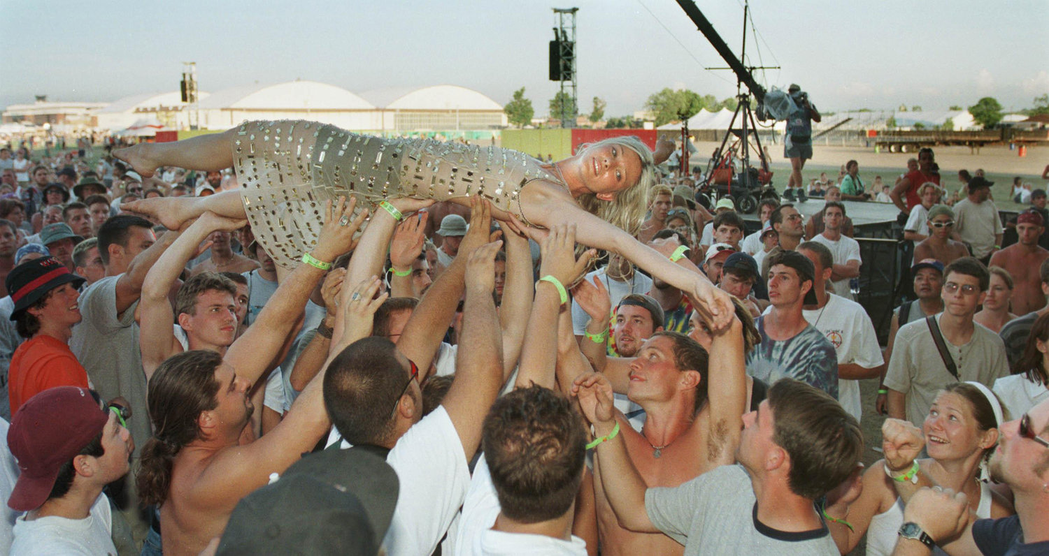 West Stage mosh pit at Woodstock ’99.