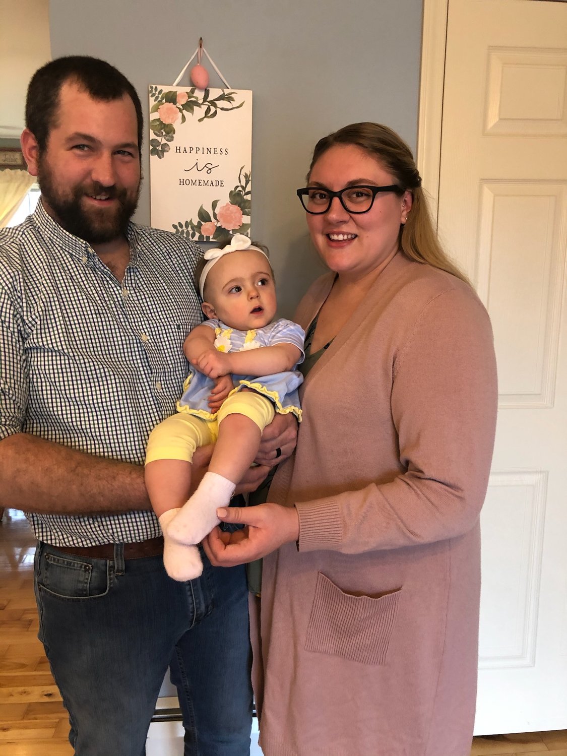 OVERCOMING CHALLENGES — Cory and Rachael Hurlbut enjoy some time with daughter, Sloane Rose, recently. November is National Premature Birth Awareness Month, and the Hurlbuts shared their story of their daughter’s premature birth in the hope of helping others facing a similar journey.